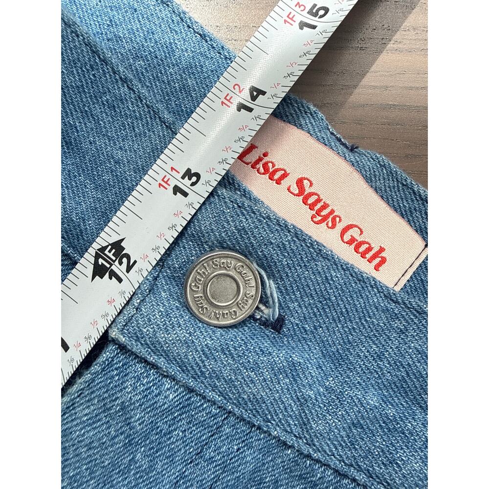 Lisa Says Gah Wide Leg Jeans in Mid Blue Size 29 - AS IS - Picture 4 of 8